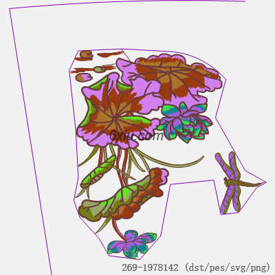 svg矢量绣花图下载