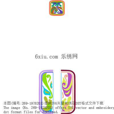 svg矢量绣花图下载