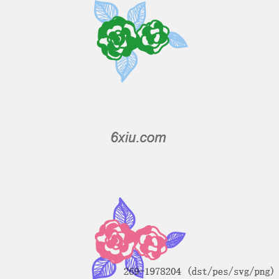 svg矢量绣花图下载