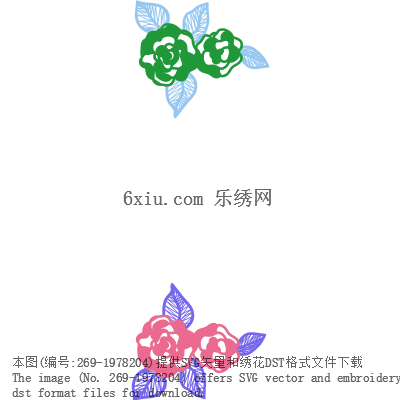 svg矢量绣花图下载