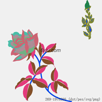 svg矢量绣花图下载