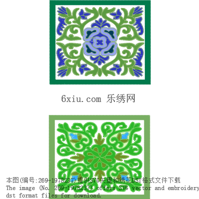 svg矢量绣花图下载