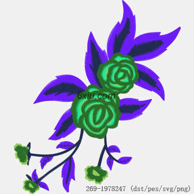 svg矢量绣花图下载