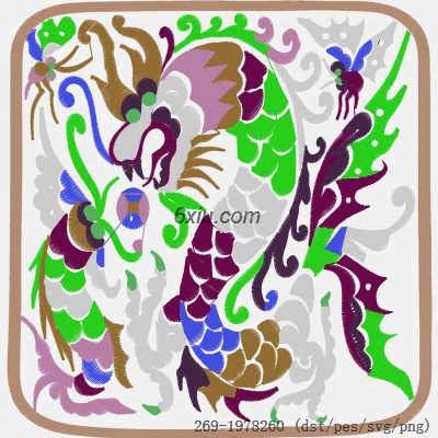 svg矢量绣花图下载
