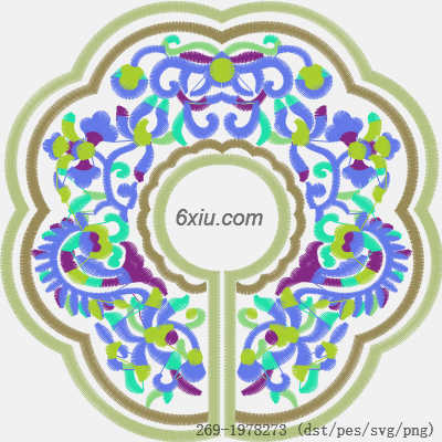 svg矢量绣花图下载