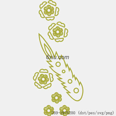 svg矢量绣花图下载