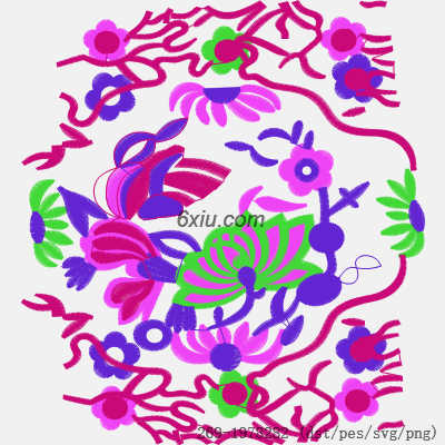 svg矢量绣花图下载