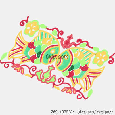 svg矢量绣花图下载