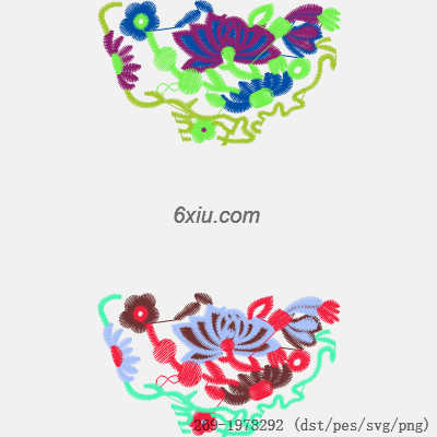 svg矢量绣花图下载