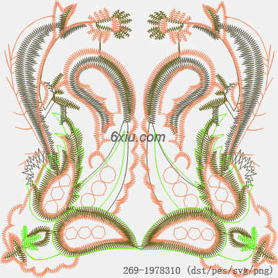 svg矢量绣花图下载