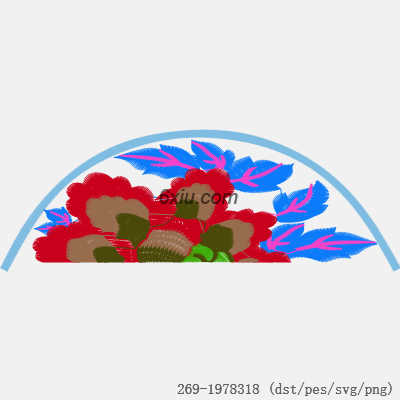svg矢量绣花图下载