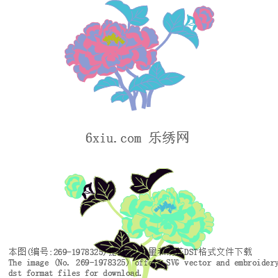 svg矢量绣花图下载
