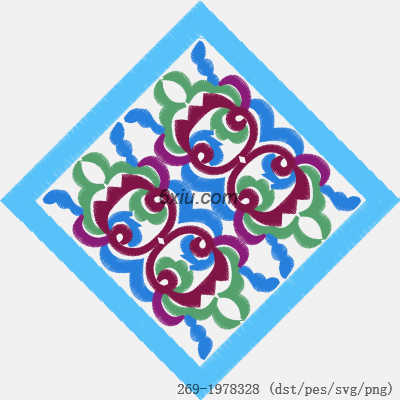 svg矢量绣花图下载