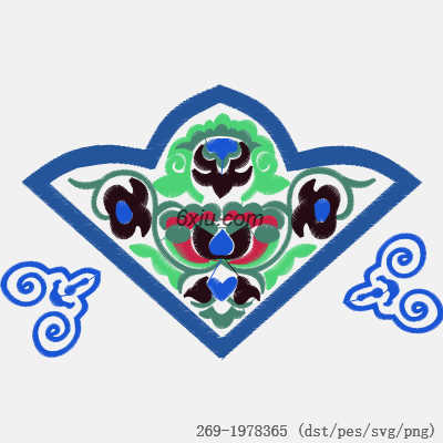 svg矢量绣花图下载
