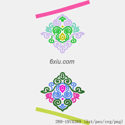 svg矢量绣花图下载