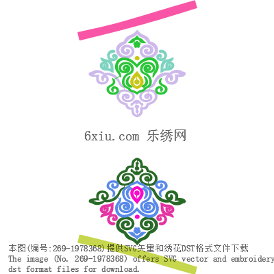 svg矢量绣花图下载