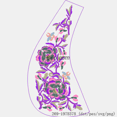 svg矢量绣花图下载