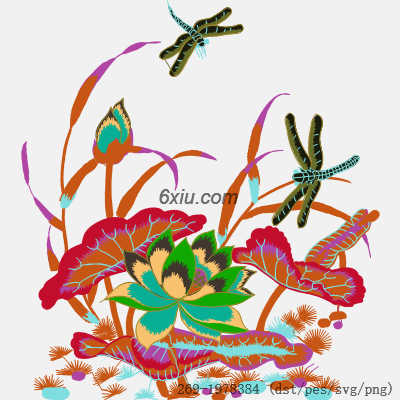 svg矢量绣花图下载