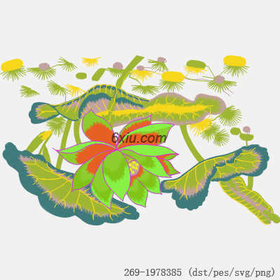 svg矢量绣花图下载