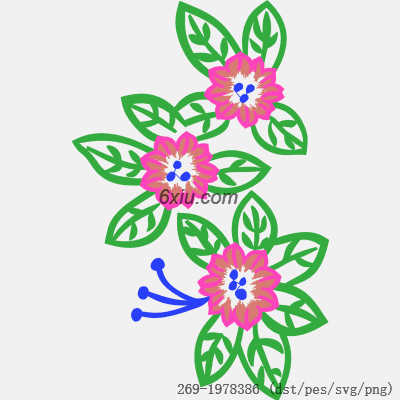 svg矢量绣花图下载