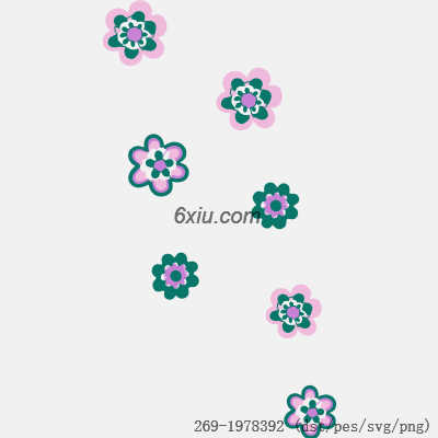 svg矢量绣花图下载