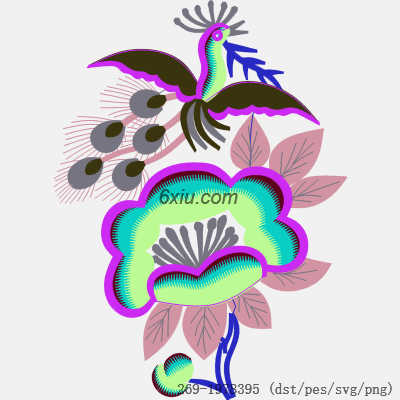 svg矢量绣花图下载