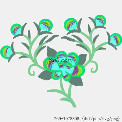 svg矢量绣花图下载