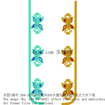 svg矢量绣花图下载