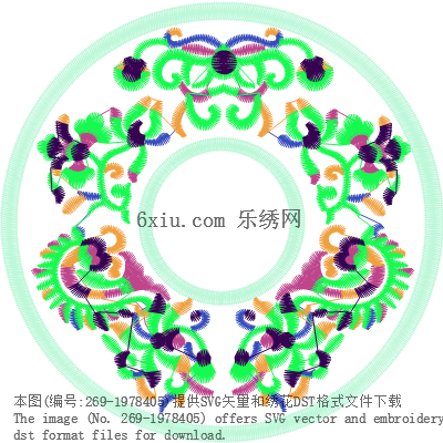 svg矢量绣花图下载