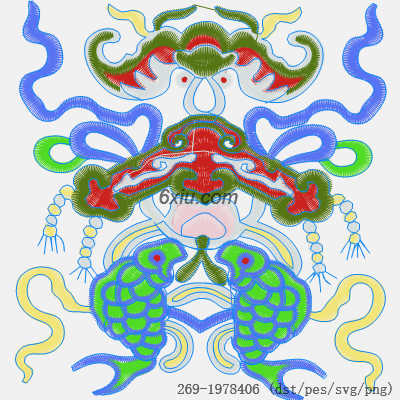 svg矢量绣花图下载