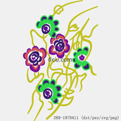 svg矢量绣花图下载