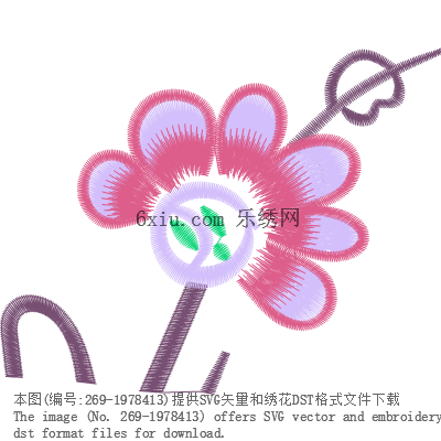 svg矢量绣花图下载