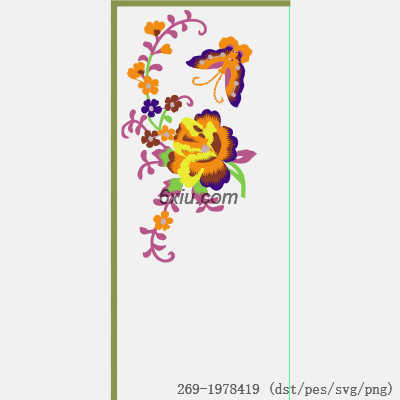 svg矢量绣花图下载