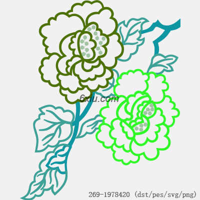 svg矢量绣花图下载