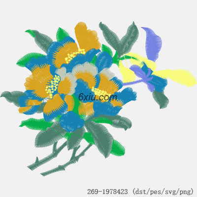 svg矢量绣花图下载