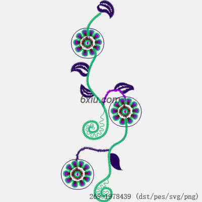 svg矢量绣花图下载