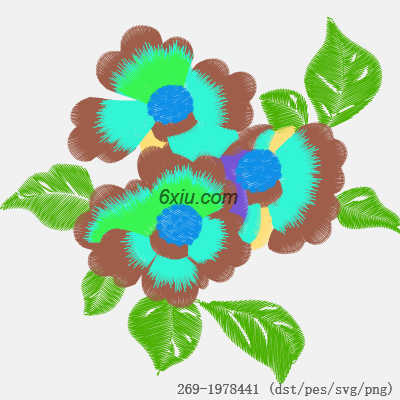 svg矢量绣花图下载