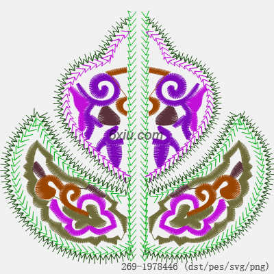 svg矢量绣花图下载
