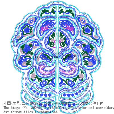 svg矢量绣花图下载