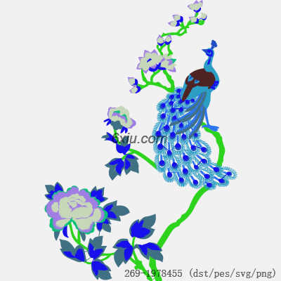 svg矢量绣花图下载