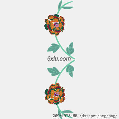 svg矢量绣花图下载