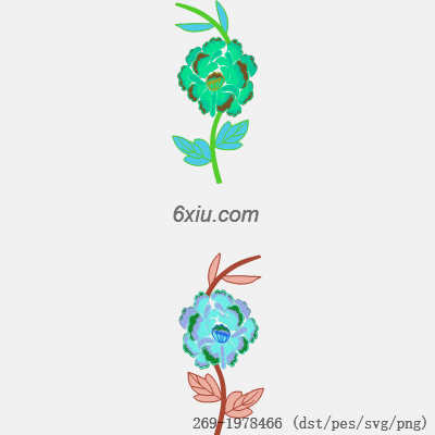 svg矢量绣花图下载