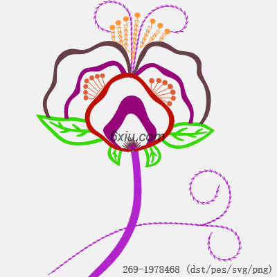 svg矢量绣花图下载