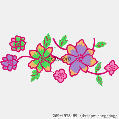 svg矢量绣花图下载