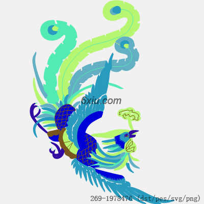 svg矢量绣花图下载