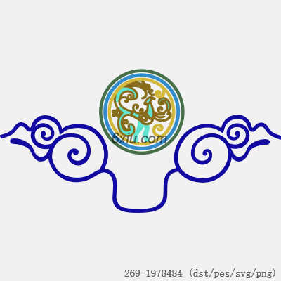 svg矢量绣花图下载