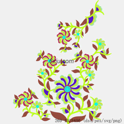svg矢量绣花图下载