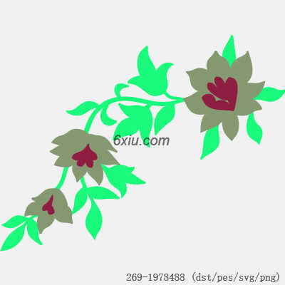 svg矢量绣花图下载