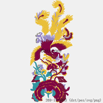 svg矢量绣花图下载