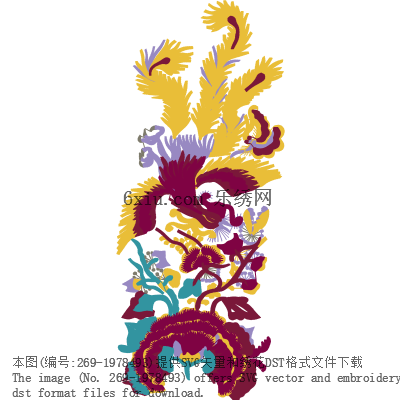 svg矢量绣花图下载